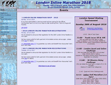 Tablet Screenshot of londoninlinemarathon.com